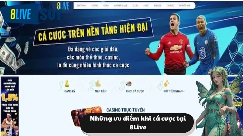 Những ưu điểm khi cá cược tại 8Live
