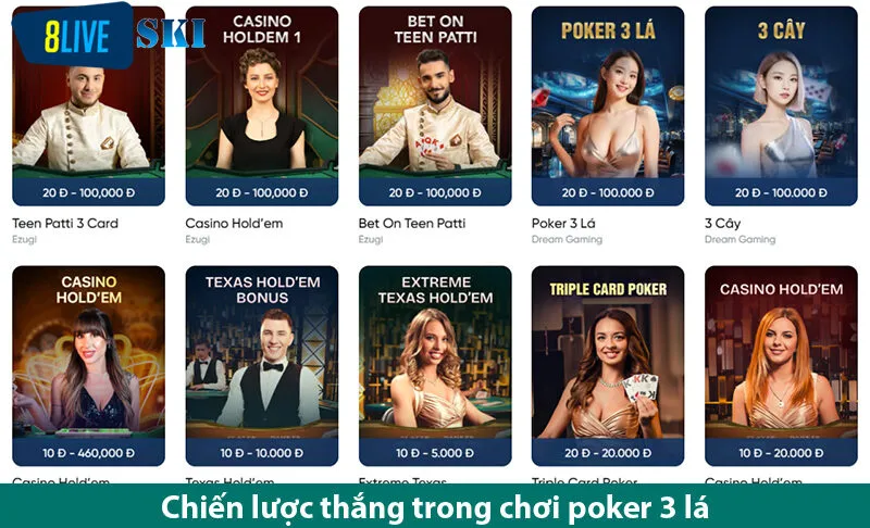 Nguyên tắc vàng trong trò chơi Poker 3 lá mà bạn cần biết