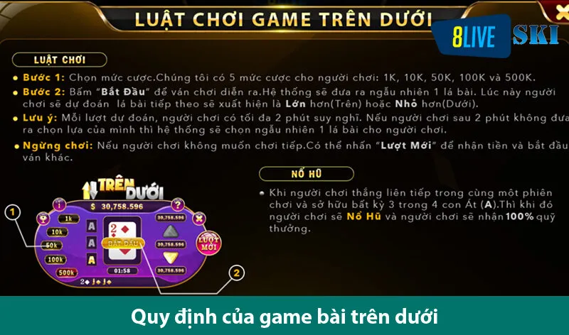 Trò chơi bài trên dưới - Khám phá sự hấp dẫn của một trò chơi cổ điển
